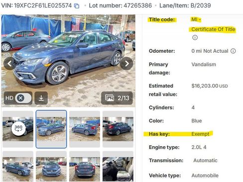 Used 2020 Honda Civic LX image 41