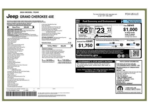 Used 2024 Jeep Grand Cherokee Limited 4xe AWD/4WD image 2