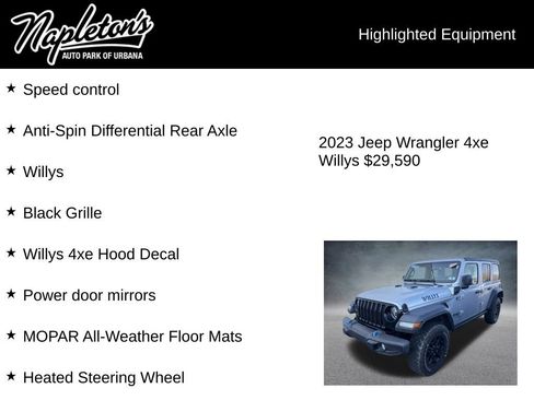 Used 2023 Jeep Wrangler Unlimited w/ Cold Weather Group image 8