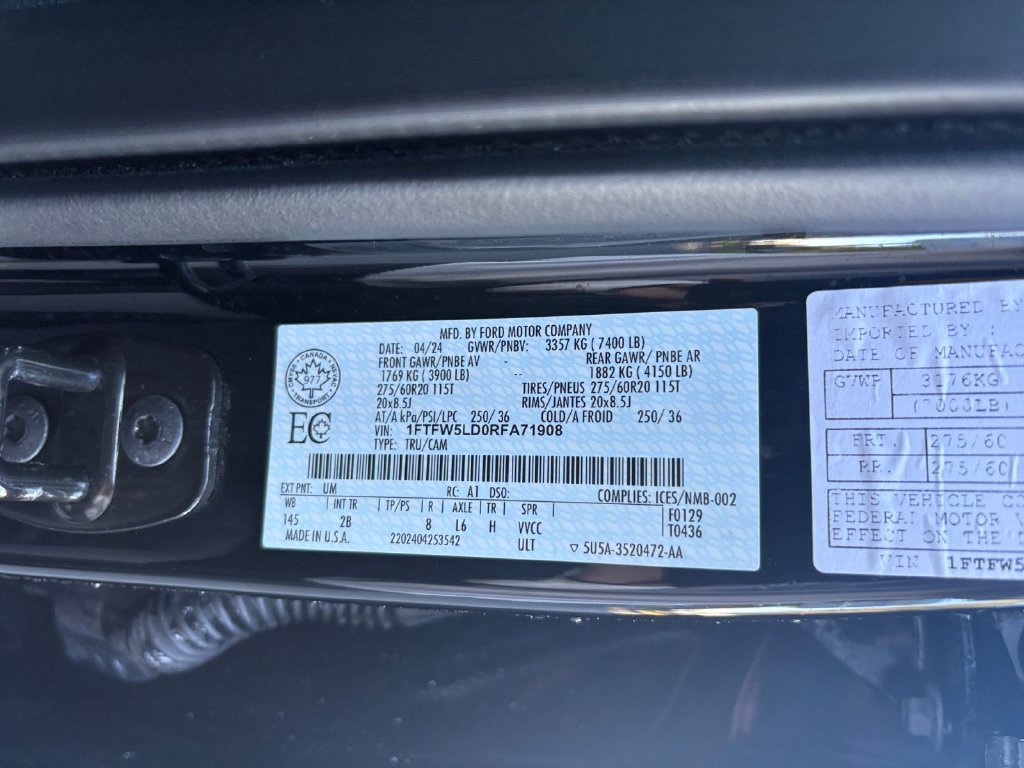 Certified 2024 Ford F150 Lariat w/ Equipment Group 502A High AWD/4WD image 25