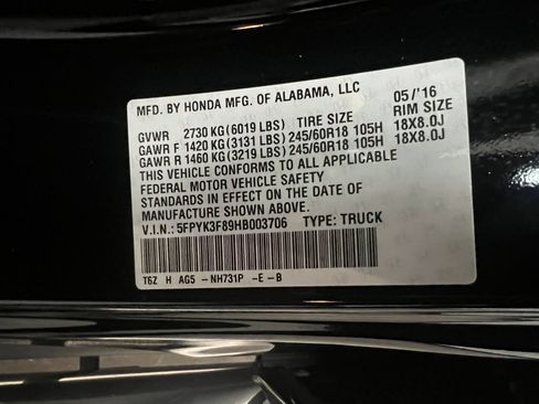 Used 2017 Honda Ridgeline Black Edition image 33