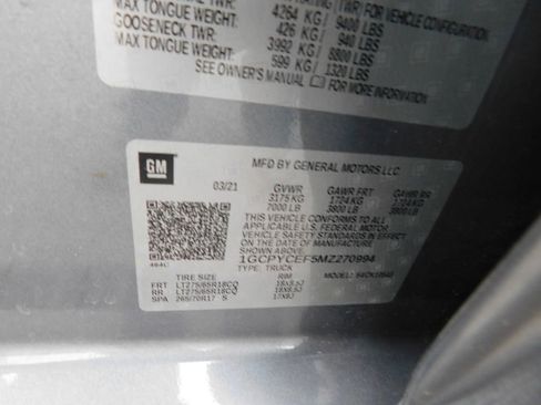 Used 2021 Chevrolet Silverado 1500 Custom Trail Boss w/ Safety Confidence Package image 11