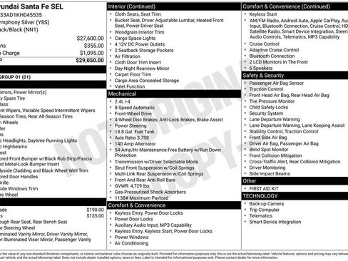 Used 2019 Hyundai Santa Fe SEL FWD image 29