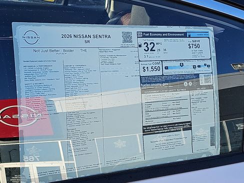 New 2026 Nissan Sentra SR w/ Floor Mat Package image 18