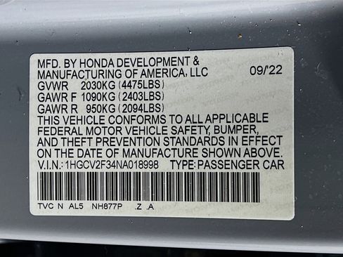 Used 2022 Honda Accord Sport image 28