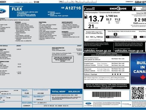 Used 2016 Ford Flex Limited w/ Equipment Group 303A AWD/4WD image 13