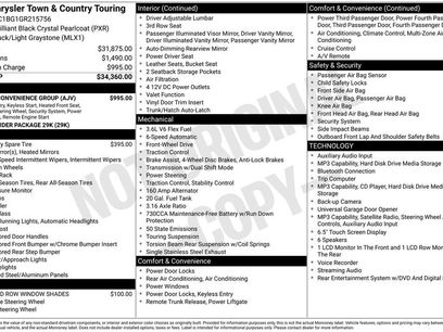 Used 2016 Chrysler Town & Country Touring w/ Driver Convenience Group