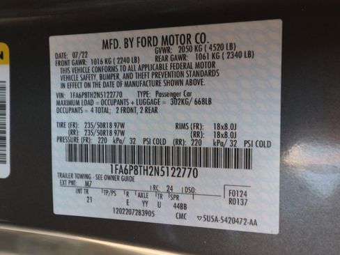 Used 2022 Ford Mustang Coupe w/ Equipment Group 101A RWD image 22