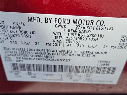 Used 2016 Ford Explorer XLT w/ Equipment Group 202A FWD image 29