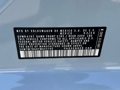 New 2026 Volkswagen Jetta SE image 22