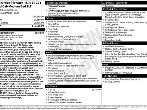 Used 2016 Chevrolet Silverado 1500 LT w/ All Star Edition image 3