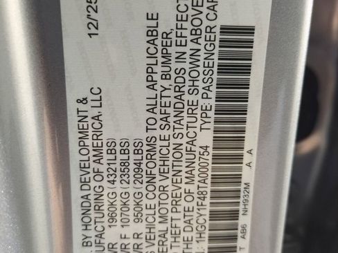 Certified 2026 Honda Accord SE image 29