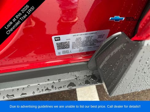 New 2026 Chevrolet Trax RS w/ Sunroof Package image 30