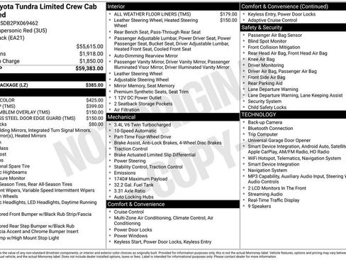Used 2023 Toyota Tundra Limited w/ Power Package AWD/4WD image 37