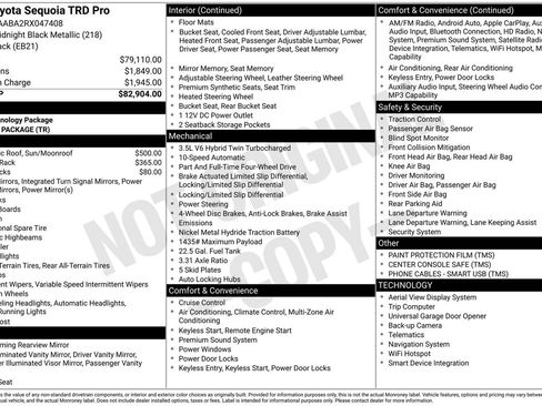 Used 2024 Toyota Sequoia TRD Pro AWD/4WD image 3