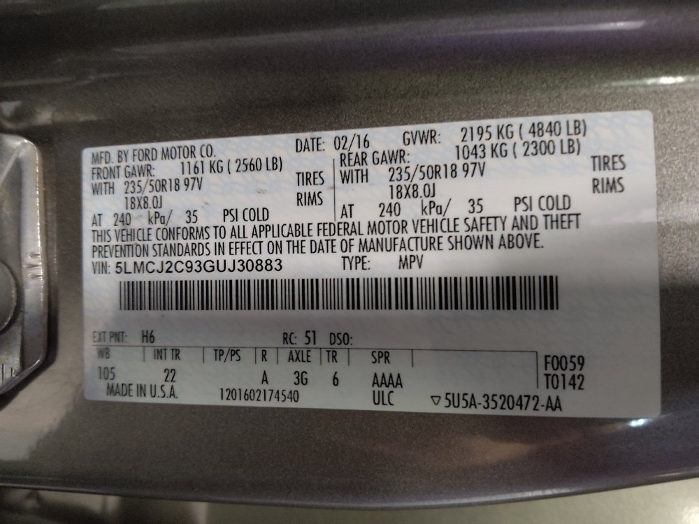 Used 2016 Lincoln MKC Select w/ Select Plus Package FWD image 33
