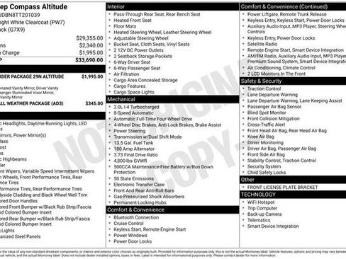 New 2026 Jeep Compass Latitude AWD/4WD image 22