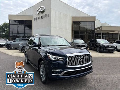 Certified 2022 INFINITI QX80 Luxe w/ All-Season Package RWD image 1