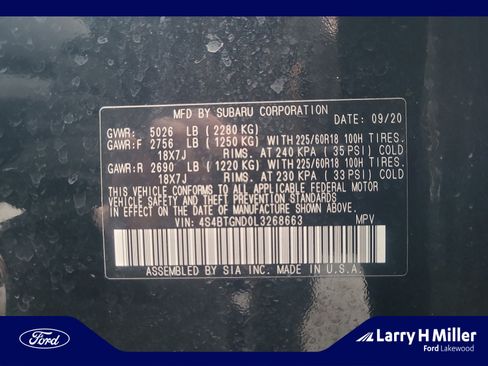 Used 2020 Subaru Outback Limited XT w/ Popular Package #2 image 25