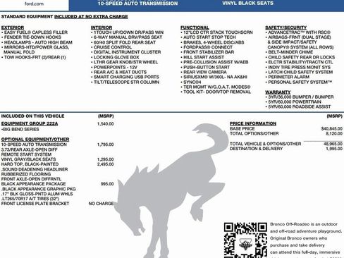 New 2025 Ford Bronco Big Bend image 2