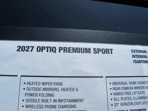 New 2027 Cadillac Optiq Premium Sport RWD image 9
