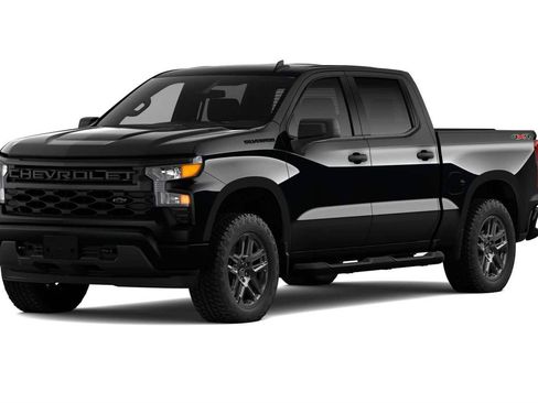 New 2026 Chevrolet Silverado 1500 Custom w/ Turbomax Blackout Package AWD/4WD image 1