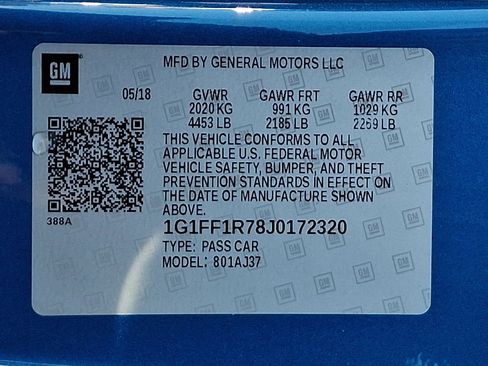 Used 2018 Chevrolet Camaro SS RWD image 28