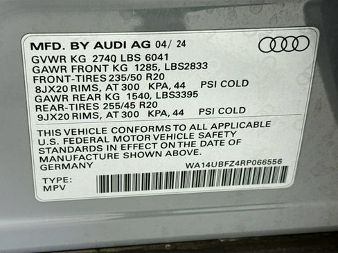 Certified 2024 Audi Q4 e-tron Prestige w/ Black Optic Plus Package AWD/4WD image 34