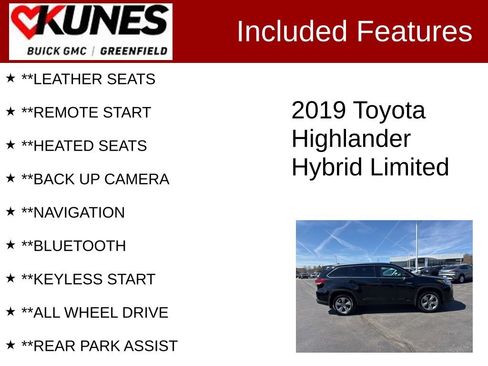 Used 2019 Toyota Highlander Limited image 2