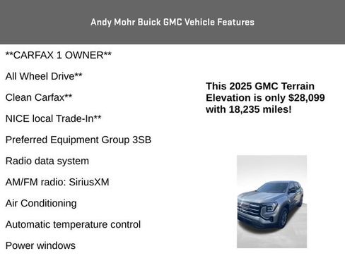 Used 2025 GMC Terrain Elevation AWD/4WD image 4