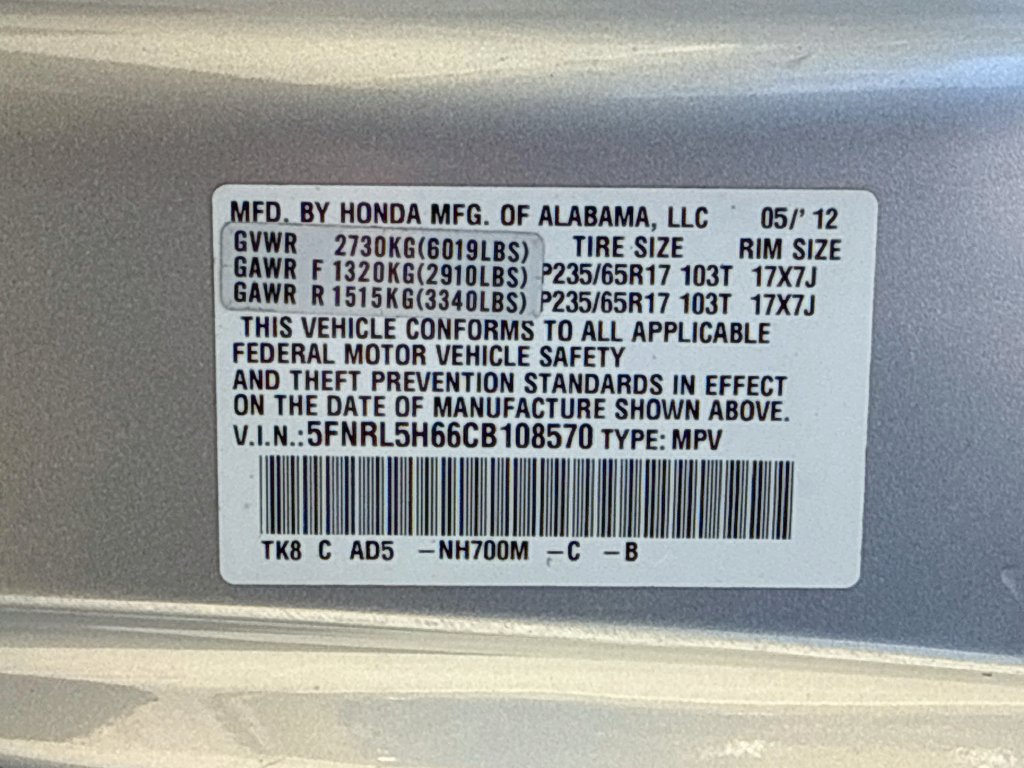Used 2012 Honda Odyssey EX-L image 40