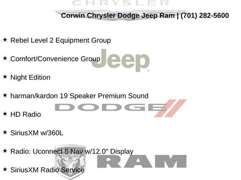 Certified 2024 RAM 1500 Rebel w/ Rebel Level 2 Equipment Group AWD/4WD image 15