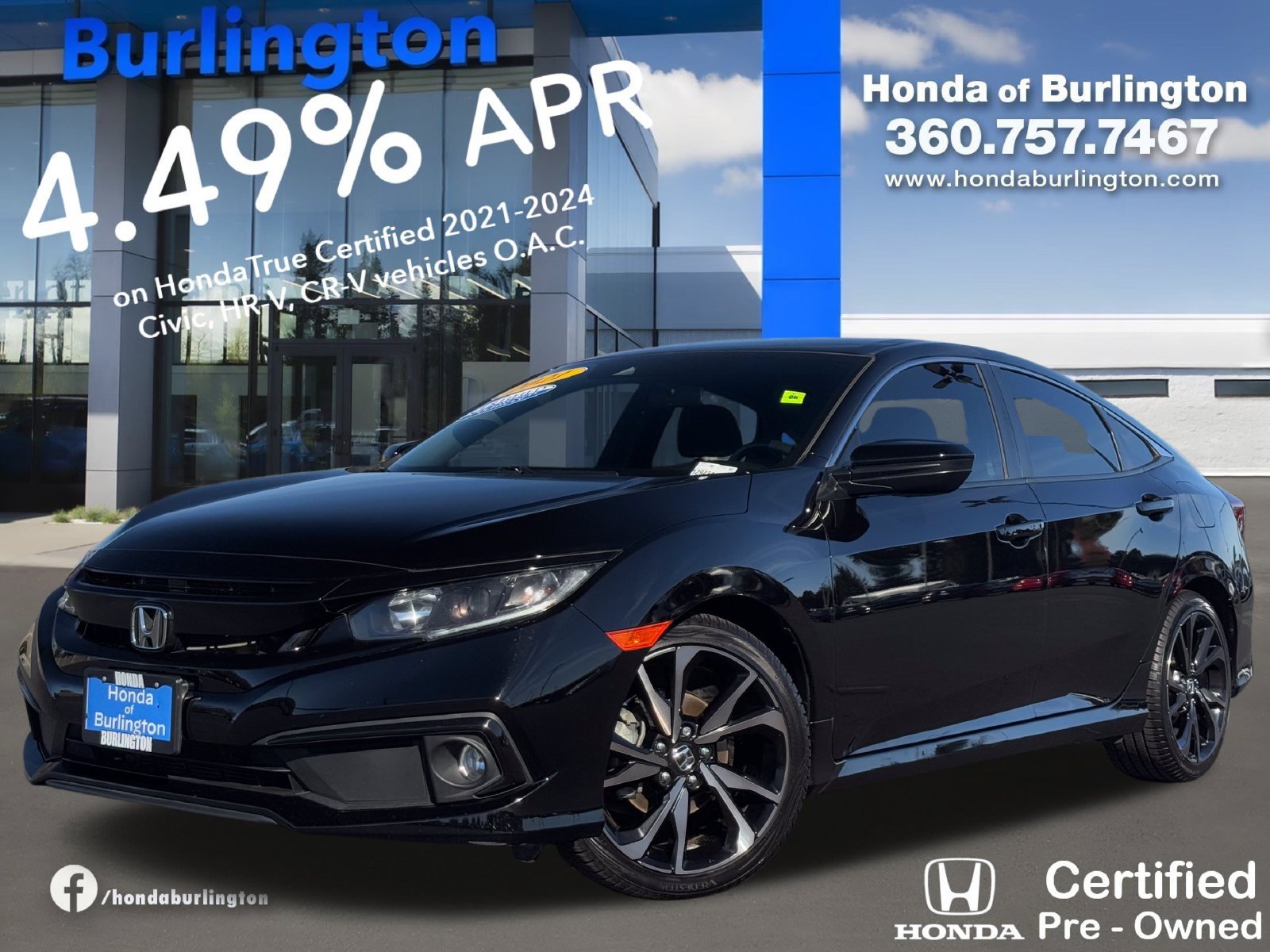 Used 2021 Honda Civic Sport image 1
