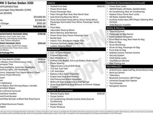 Used 2023 BMW 330i Sedan w/ Driving Assistance Package image 46