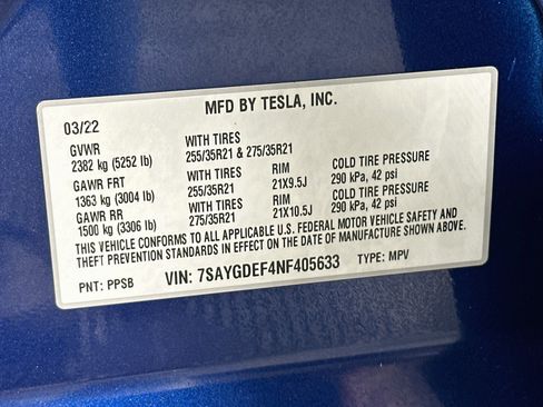 Used 2022 Tesla Model Y Performance AWD/4WD image 12
