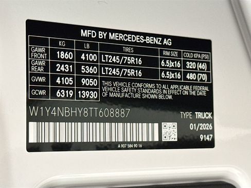 Used 2026 Mercedes-Benz Sprinter 2500 image 30