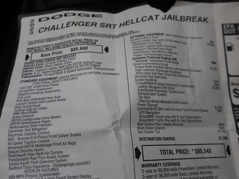 Used 2023 Dodge Challenger SRT Hellcat w/ Driver Convenience Group RWD image 59