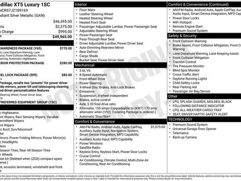 Used 2018 Cadillac XT5 Luxury w/ Driver Awareness Package image 4