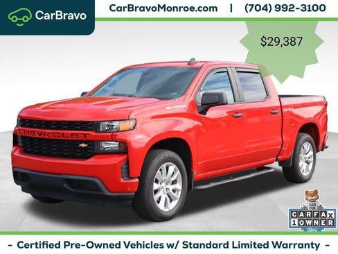 Certified 2020 Chevrolet Silverado 1500 Custom w/ Custom Value Package AWD/4WD image 2