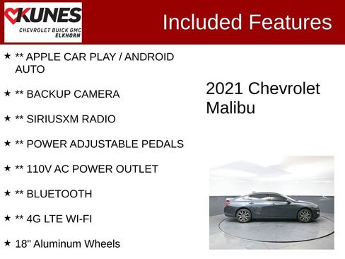 Used 2021 Chevrolet Malibu RS image 2