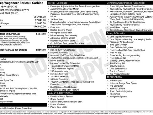 New 2025 Jeep Wagoneer Series II w/ Convenience Group I image 5