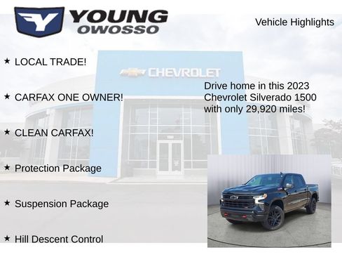 Used 2023 Chevrolet Silverado 1500 LT Trail Boss w/ Protection Package AWD/4WD image 8