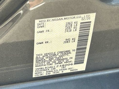 Used 2020 Nissan Altima 2.5 SR FWD image 14