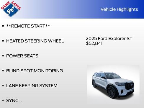 Used 2025 Ford Explorer ST AWD/4WD image 34