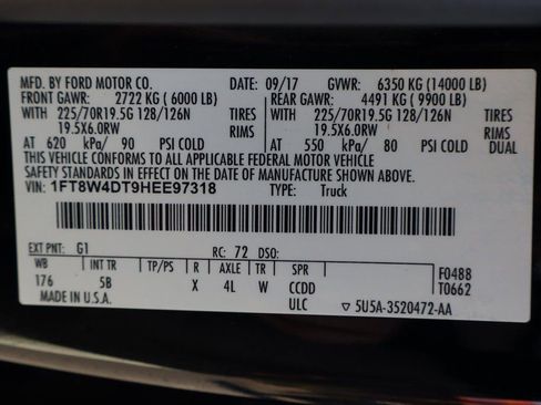 Used 2017 Ford F450 Lariat w/ Lariat Ultimate Package image 59