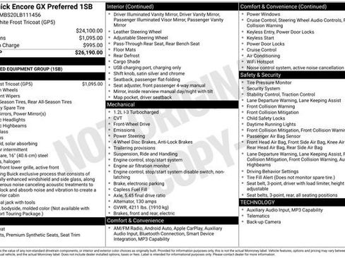 Used 2020 Buick Encore GX Preferred image 7