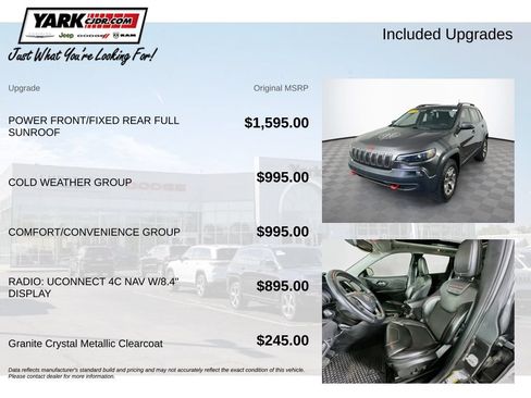Used 2020 Jeep Cherokee Trailhawk w/ Comfort/Convenience Group AWD/4WD image 5