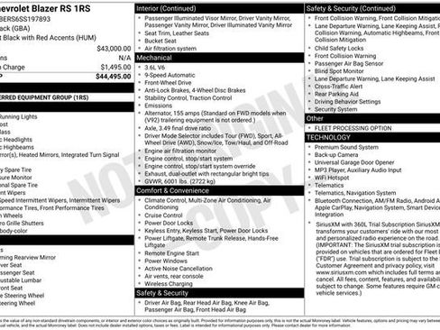Used 2025 Chevrolet Blazer RS FWD image 5