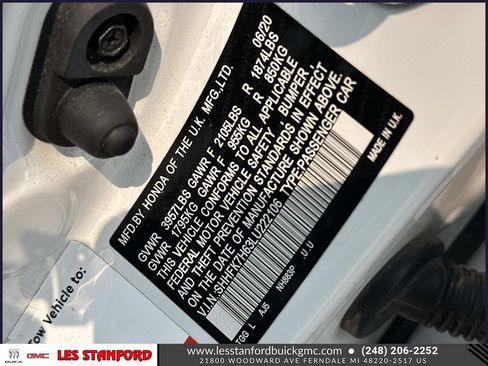 Used 2020 Honda Civic EX image 19