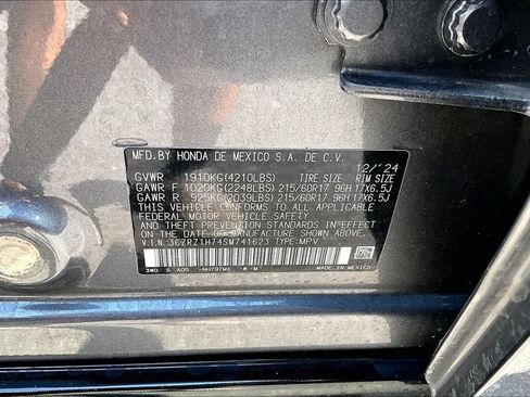 Certified 2025 Honda HR-V EX-L image 14